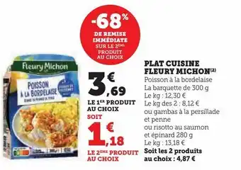 U Express Plat cuisine fleury michon offre