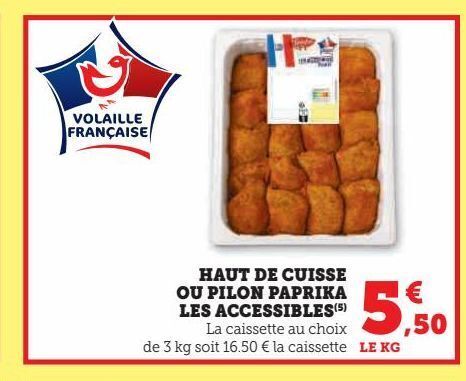 Hyper U Haut de cuisse ou pilon paprika les accessibles offre