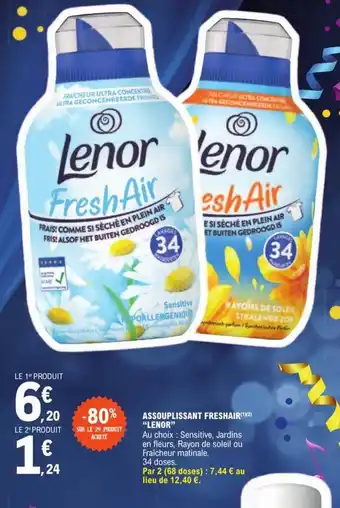 E.Leclerc ASSOUPLISSANT FRESHAIR(¹2) "LENOR" offre