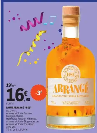 E.Leclerc RHUM ARRANGÉ "HSE" offre