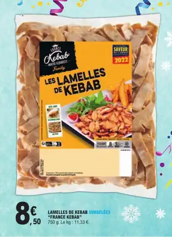 E.Leclerc LAMELLES DE KEBAB SURGELÉES "FRANCE KEBAB" offre