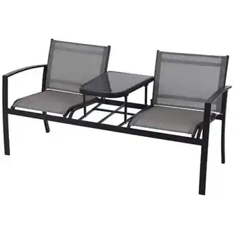 Progarden table et banc de jardin à deux places