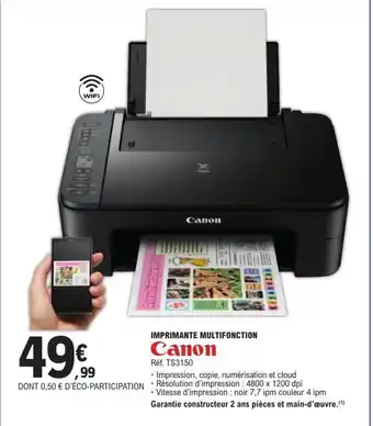 E.Leclerc IMPRIMANTE MULTIFONCTION Canon offre