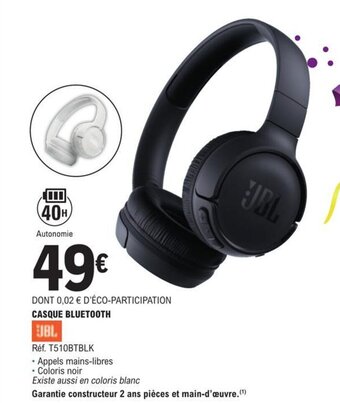 E.Leclerc CASQUE BLUETOOTH offre