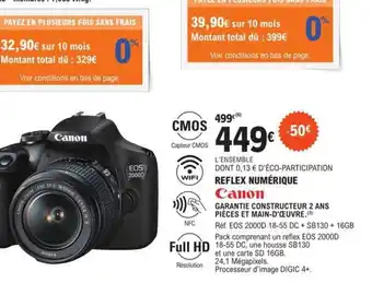E.Leclerc REFLEX NUMÉRIQUE offre