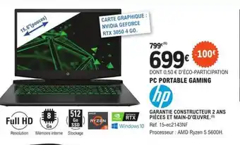 E.Leclerc PC PORTABLE GAMING offre