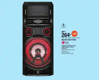 ENCEINTE HIGH POWER