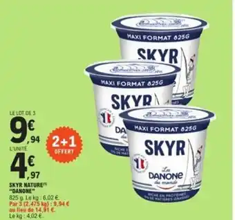 E.Leclerc SKYR NATURE "DANONE" offre
