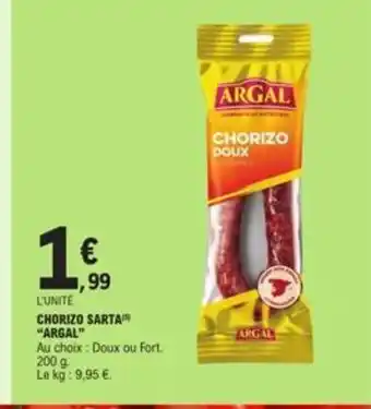 E.Leclerc CHORIZO SARTA "ARGAL" offre