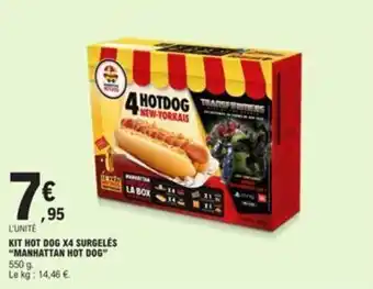 KIT HOT DOG X4 SURGELĂS "MANHATTAN HOT DOG