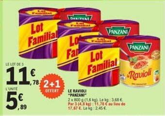 E.Leclerc LE RAVIOLI "PANZANI offre
