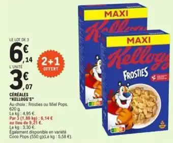 E.Leclerc CCÉRÉALES "KELLOGG'S" offre