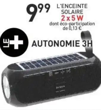 Stokomani L'enceinte Solaire offre