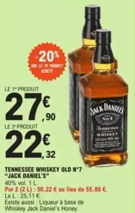 TENNESSEE WHISKEY OLD N°7 "JACK DANIEL'S"