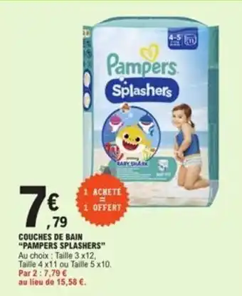 COUCHES DE BAIN "PAMPERS SPLASHERS"