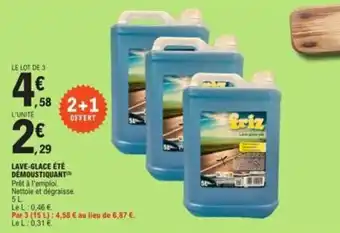 E.Leclerc LAVE-GLACE ÉTÉ DEMOUSTIQUANT offre