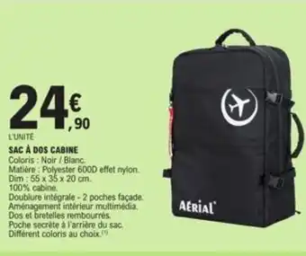 E.Leclerc SAC À DOS CABINE offre