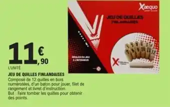 E.Leclerc JEU DE QUILLES FINLANDAISES offre