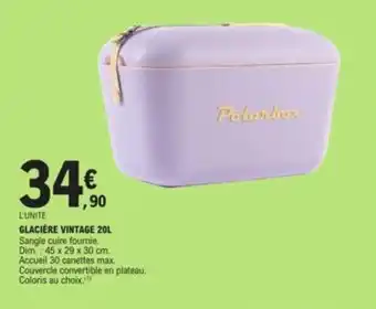E.Leclerc GLACIÈRE VINTAGE 201 offre