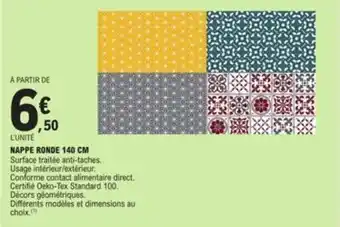 NAPPE RONDE 140 CM