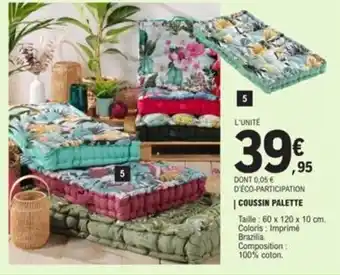 E.Leclerc COUSSIN PALETTE offre