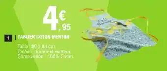TABLIER COTON MENTON