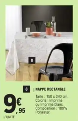 E.Leclerc NAPPE RECTANGLE offre