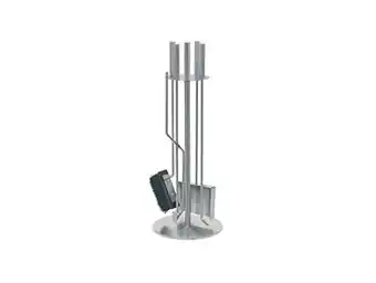 Bricomarché Kit de 4 outils pour cheminée en acier inoxydable offre