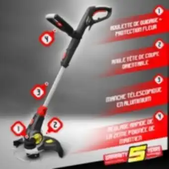 E.Leclerc Brico Coupe bordures électrique télescopique 600w - 30cm offre