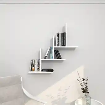 Bricomarché Étagère eclipse - blanc - 80 x 20 x 81,8 cm offre