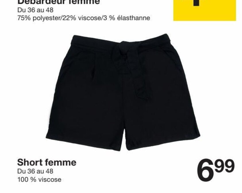 Zeeman best sale short femme