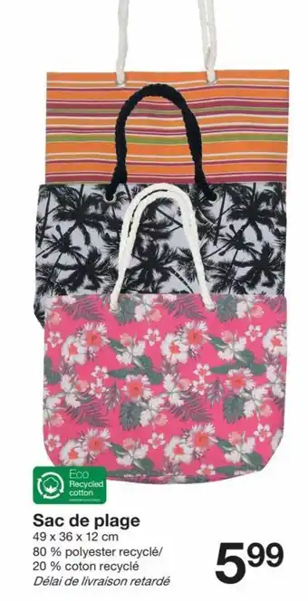 Zeeman Sac de plage offre