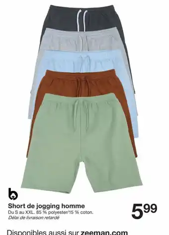 Short de jogging homme