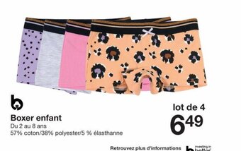 Zeeman Boxer enfant offre