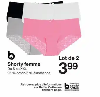 Shorty femme