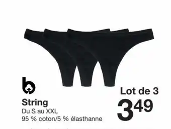 Zeeman String Du S au XXL offre