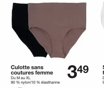 Zeeman Culotte sans coutures femme offre