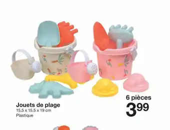 Zeeman Jouets de plage 15,5 x 15,5 x 19 cm Plastique offre