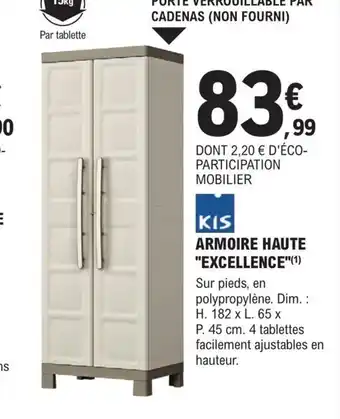 E.Leclerc Brico ARMOIRE HAUTE "EXCELLENCE"(¹) offre