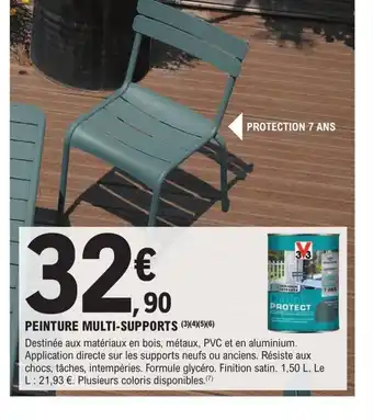 E.Leclerc Brico PEINTURE MULTI-SUPPORTS (3)(4)(5)(6) offre