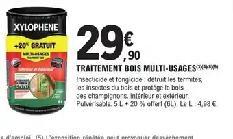 E.Leclerc Brico TRAITEMENT BOIS MULTI-USAGES(3)(4)(8)(9) offre