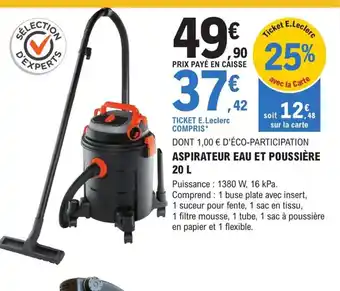 ASPIRATEUR EAU ET POUSSIĂRE 20 L