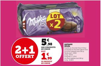 U Express Milka gateaux offre