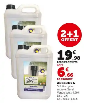 Super U Adblue 5 l offre