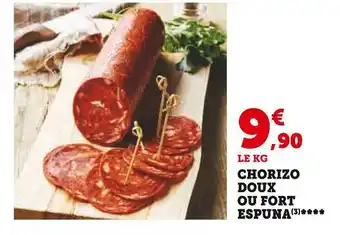 Espuna chorizo doux ou fort