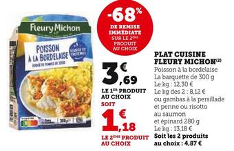 U Express Fleury michon plat cuisine offre