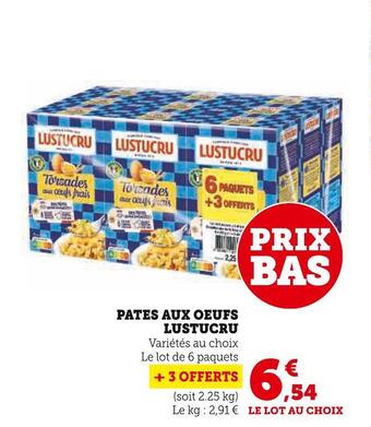 Lustucru pates aux oeufs