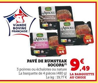 Super U Socopa pavé de rumsteak offre
