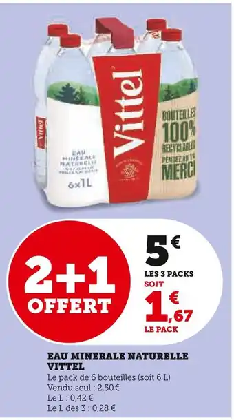 Vittel eau minerale naturelle