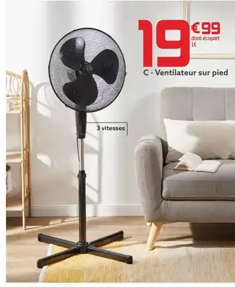 Gifi Ventilateur sur pied offre